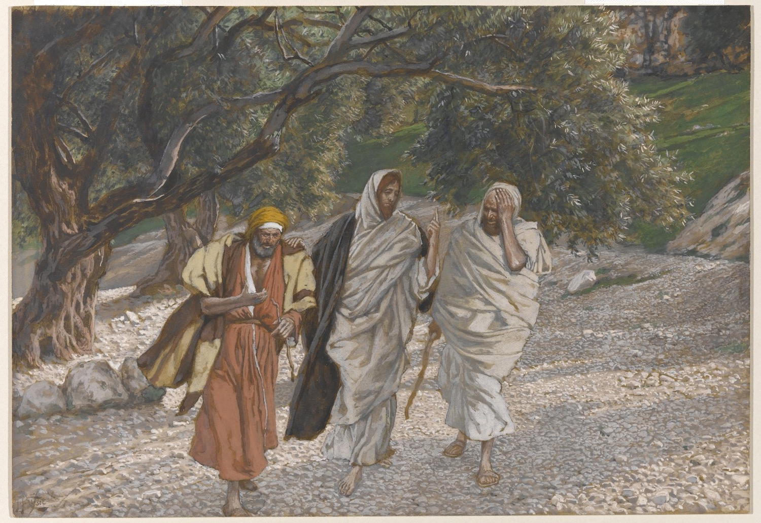 The Pilgrims of Emmaus on the Road