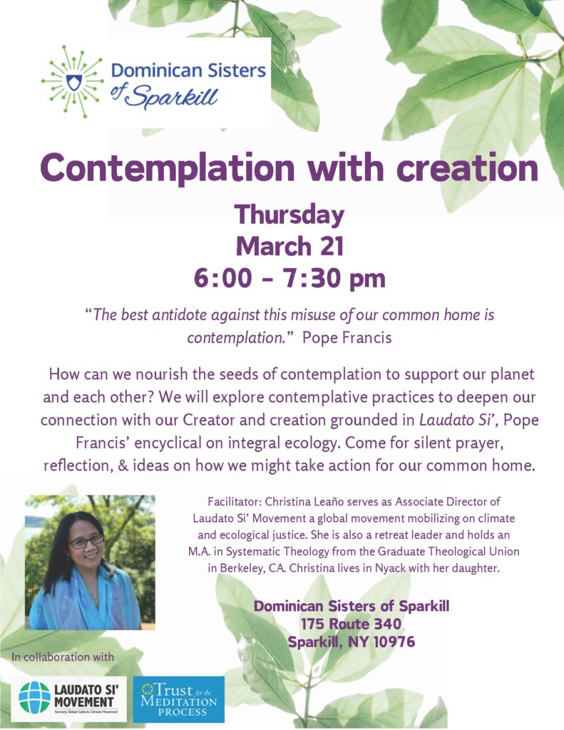 Contemplation with Creation - Dominican Sisters of Sparkill