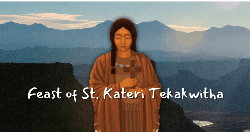 Feast of St. Kateri Tekakwitha banner