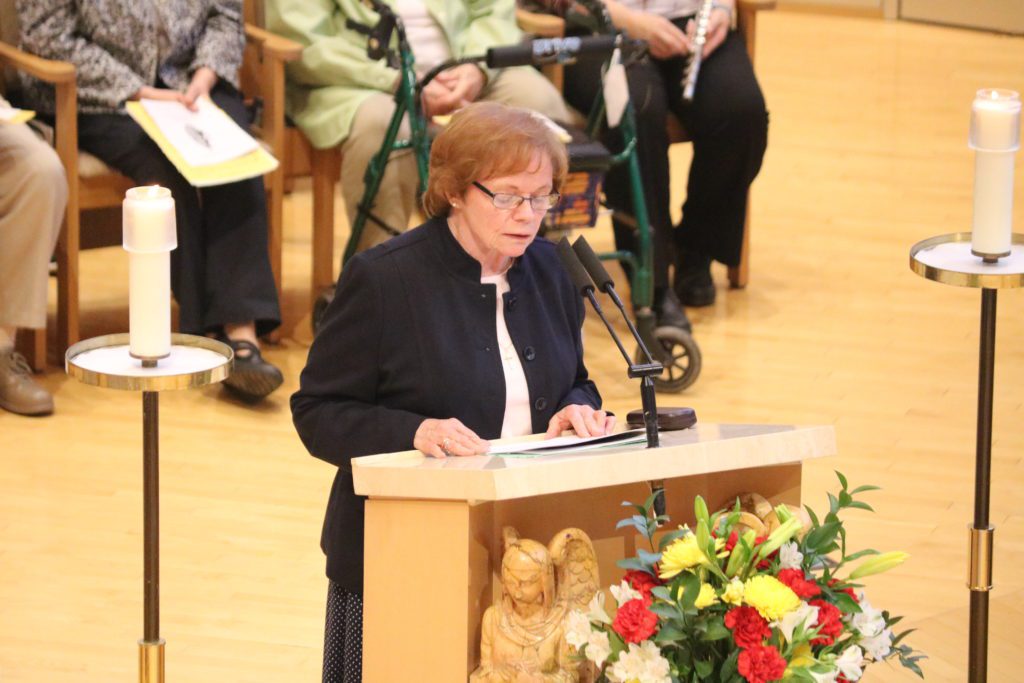 Sister Aileen Donovan preaching on Foundation Day, 2024
