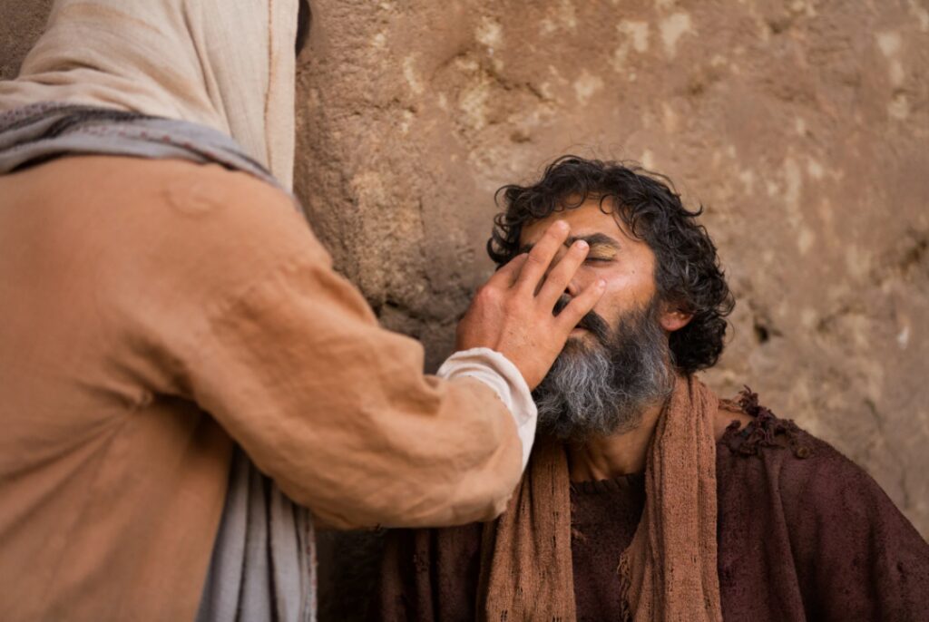 Jesus heals the man born blind