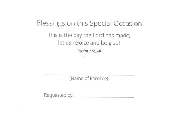 Special Occasion card inside 2