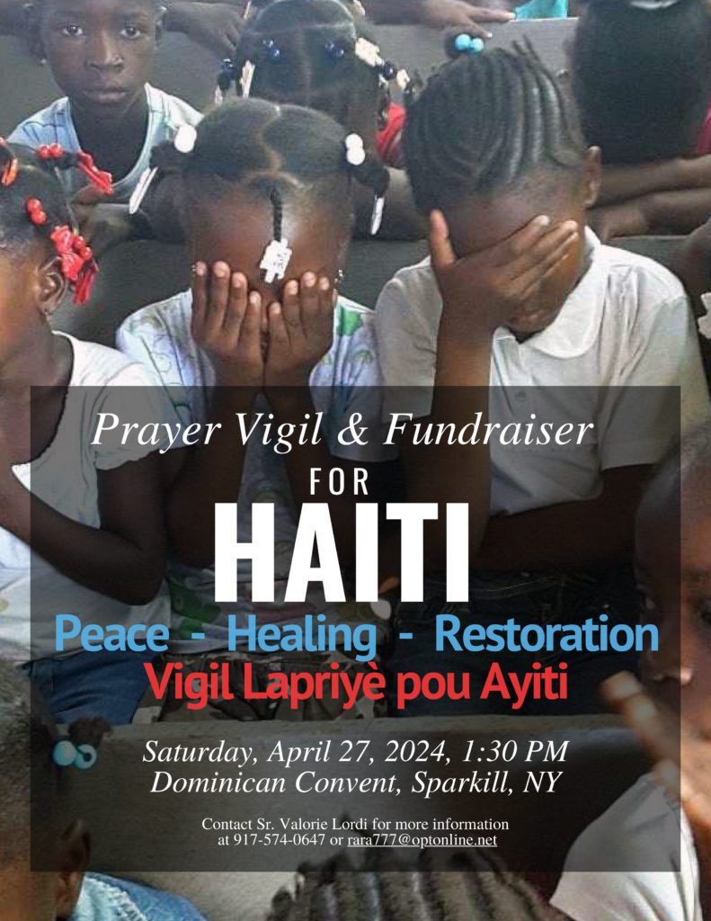 Prayer vigil and fundraiser for Haiti