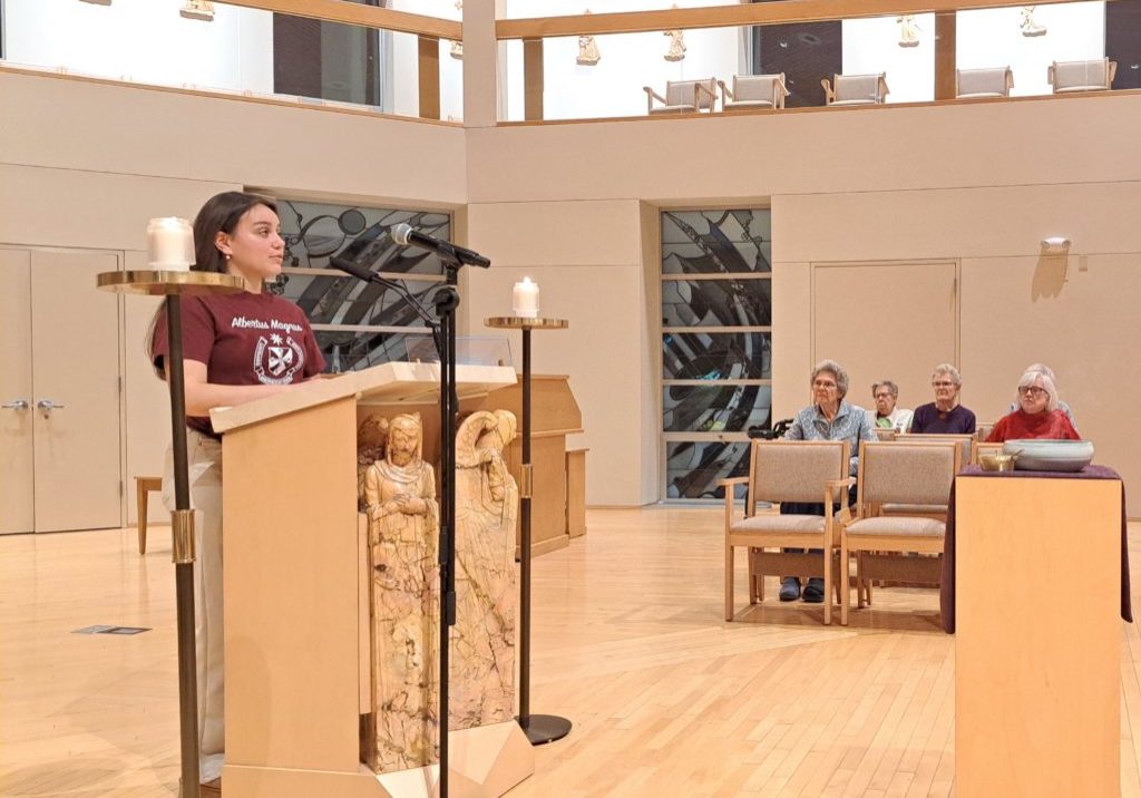 Elizabeth Guzman preaches at Advent Vespers