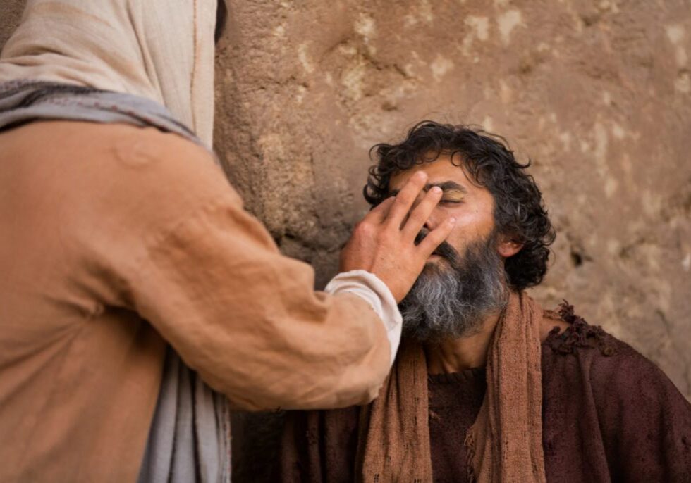Jesus heals the man born blind