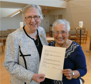 sisters posing with Covenant Agreement
