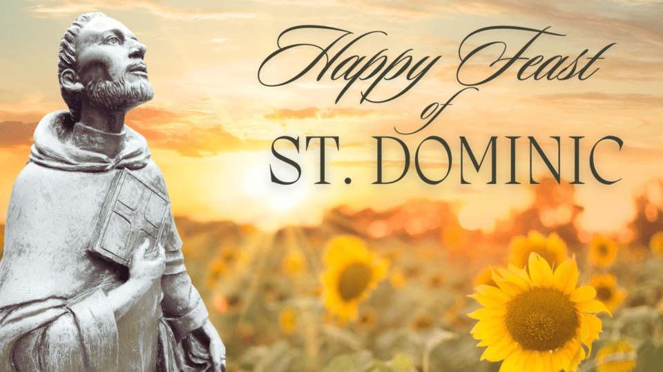 Statue of Saint Dominic by Sister Rose Marie Morris, OP