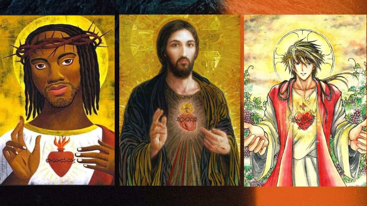 multi cultural sacred heart images